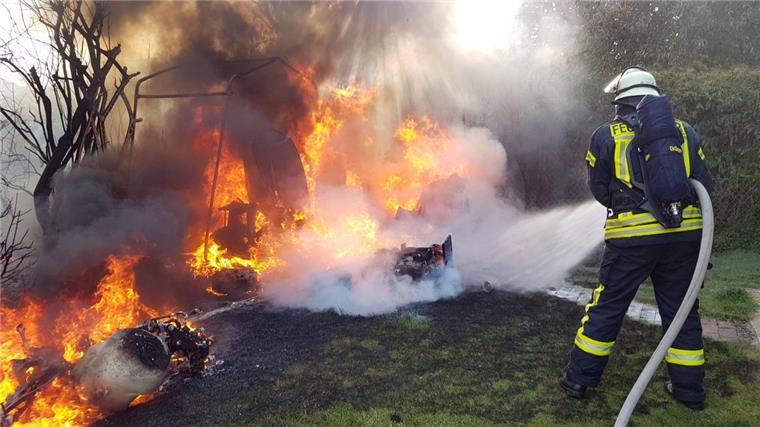 In Bexhövede ist ein Schuppen abgebrannt.