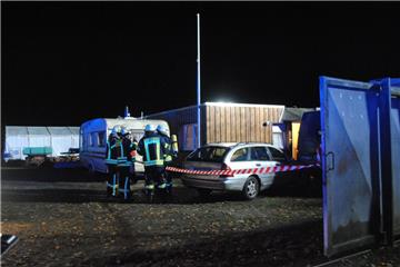 In Bramstedt wurde ein Mann aus einem Container gerettet.