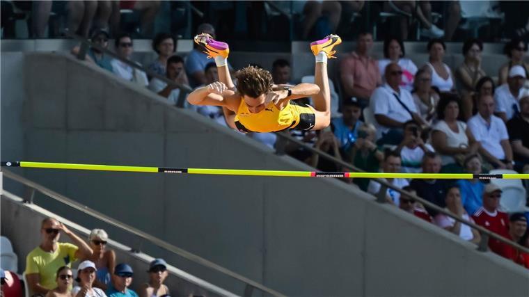 13. Stabhochsprung-Weltrekord: Duplantis über 6,29 Meter In Budapest wurde Duplantis 2023 auch Weltmeister.