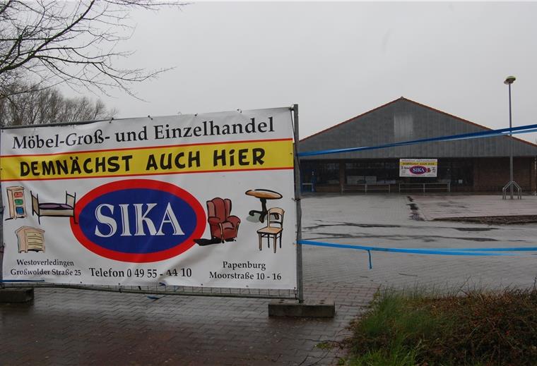 Brake: Möbel in ehemaliger Lidl-Filiale In dem ehemaligen Lidl-Markt an der Weserstraße eröffnet das Unternehmen Sika Möbel-Groß- und Einzelhandel ein Geschäft. Foto: Gohritz