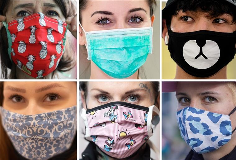 In der Corona-Krise allgegenwärtig: der Nase-Mund-Schutz. Das Tragen einer Maske kann laut einem Mimik-Experten Stress beim Gegenüber auslösen