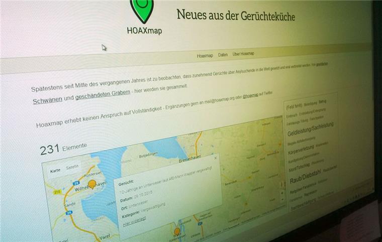 In der hoaxmap wurde auch schon ein Fall aus der Wesermarsch dokumentiert.
