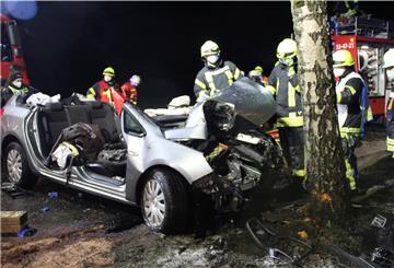 In der Nacht zu Donnerstag ist gegen 2 Uhr ein mit vier Personen besetzter PKW bei Bartelsdorf frontal gegen einen Baum gekracht. Die Insassen wurden zum Teil schwer verletzt.