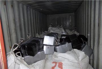 In diesem Container sollte das Kokain geschmuggelt werden, Quelle: Zoll"