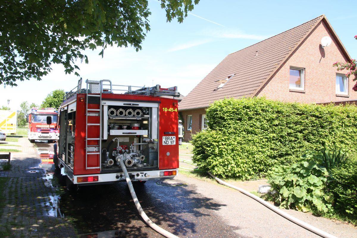 Küchenbrand in Tossens geht glimpflich aus In diesem Haus an der Solthörner Straße in Tossens hat es am Dienstag gebrannt.