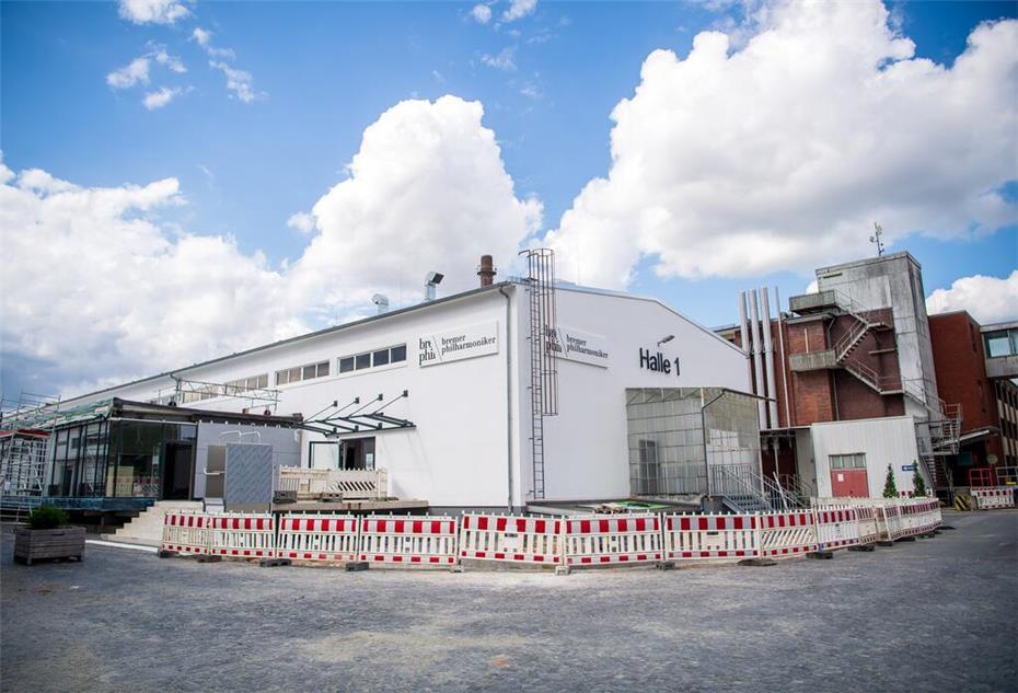 Halle 1 im Tabakquartier im Stadtteil Woltmershausen, in dem die Bremer Philharmoniker ihre neue Wirkungsstätte beziehen. 