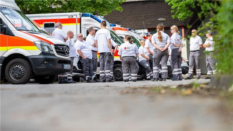In einem Evakuierungszentrum konnten die Bewohner der Sperrzone sich aufhalten.
