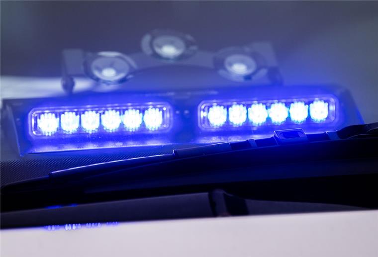 Blaulicht am Polizeifahrzeug