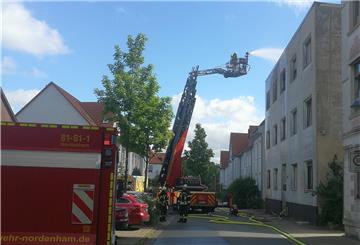 In Einswarden ist in einer Wohnung an der Friesenstraße ein Brand ausgebrochen.