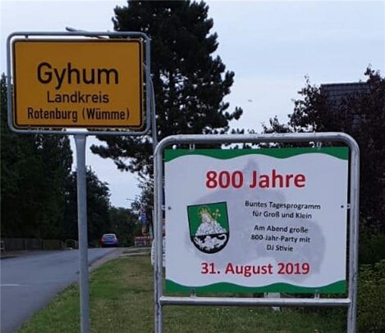 In Gyhum herrscht am Sonnabend, 31. August, aus Anlass der 800-Jahr-Feier buntes Treiben an der Hofscheune in der Eichenstraße. 