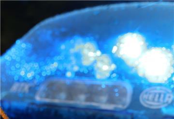 Blaulicht auf Polizeiauto