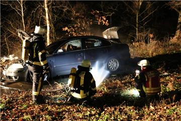 In Wehden ist ein Auto ausgebrannt.