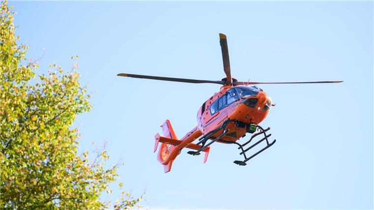 In Werdum kam auch ein Rettungshubschrauber zum Einsatz. (Symbolbild)