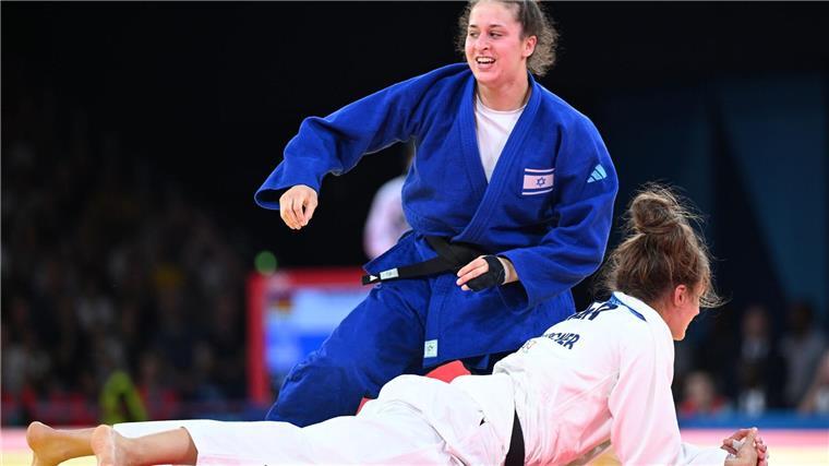 Judo-Duo holt in Paris erste Medaillen für Israel Inbar Lanir (oben) holte Silber in der Gewichtsklasse bis 78 Kilogramm.