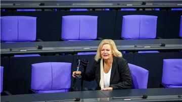 Innenministerin Nancy Faeser (SPD) sprach in einer Videokonferenz mit den Ressortchefs. 