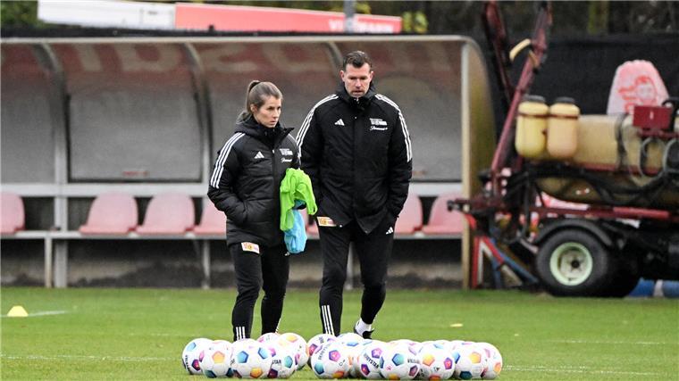 Interimstrainer Marco Grote und Co-Trainerin Marie-Louise Eta.
