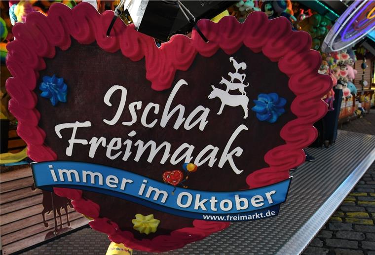Bremer Freimarkt: So wollen Schausteller nicht mitmachen Lebkuchenherz mit der Aufschrift Ischa Freimaak immer im Oktober.