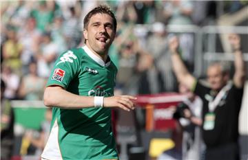 Ivan Klasnic im Werder-Trikot bei einem Torjubel aus dem Jahr 2008.