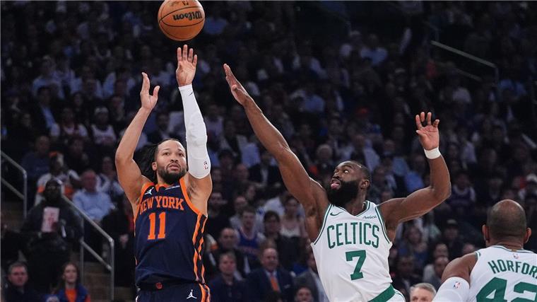 Jalen Brunson führte die Knicks zum dritten Sieg gegen die Celtics.