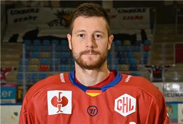 Ein Eishockey-Spieler.
