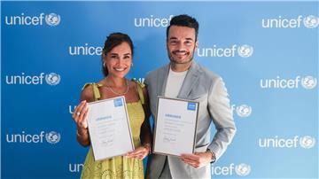 Jana Ina und  Giovanni Zarrella wollen sich als Unicef-Paten für Kinder einsetzen.