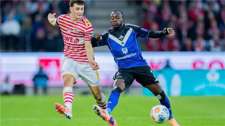 VAR-Ärger und Kölner Jubel im Aufsteigerduell mit Hamburg Jean-Luc Dompé (r.) traf in seinem 100. Pflichtspiel für den HSV