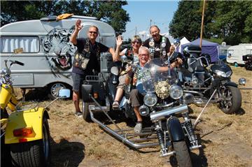 Jede Menge Trikes gab es am Wochenende in Bramstedt zu sehen.