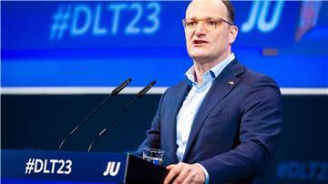 Jens Spahn (CDU), Bundestagsabgeordneter, spricht auf dem 75. Deutschlandtag der Jungen Union.