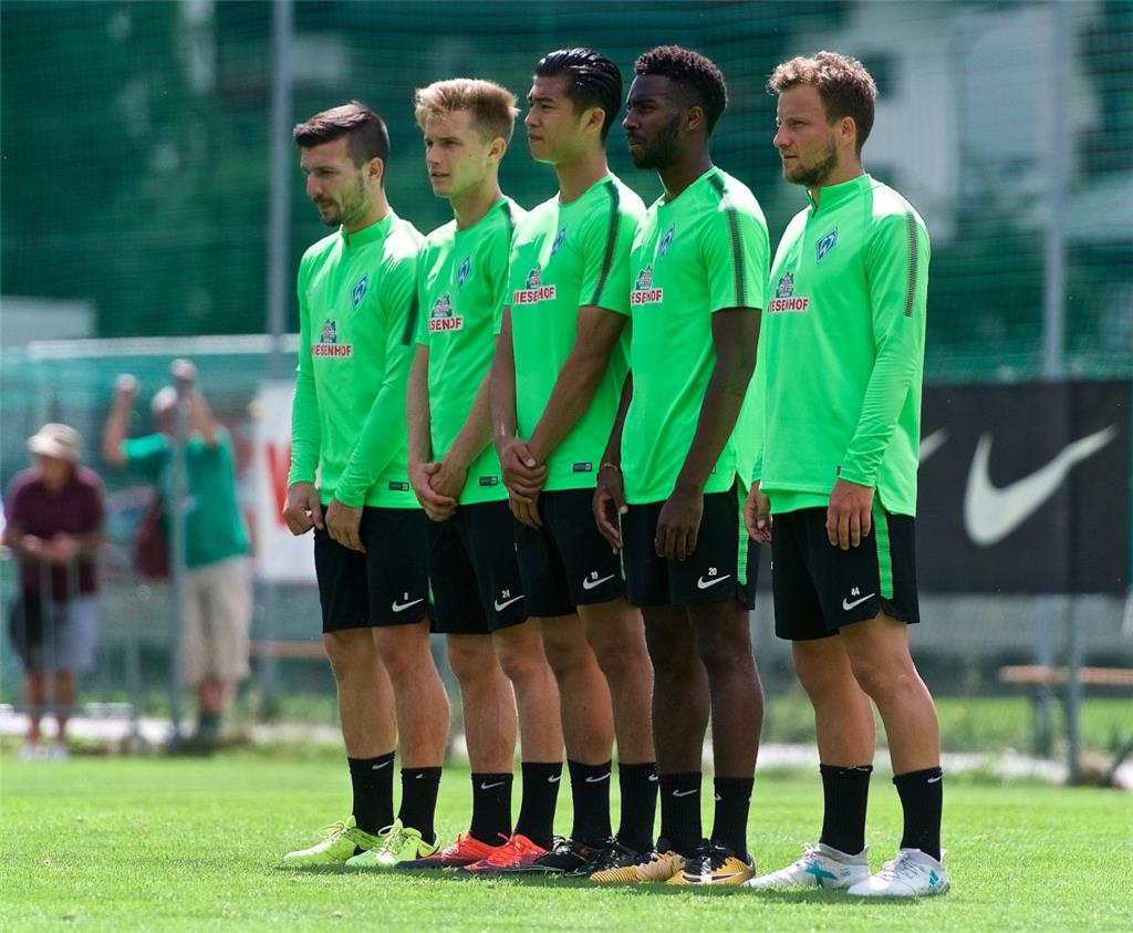 Jerome Gondorf, Johannes Eggestein,, Yuning Zhang, Ulisses Garcia und Philipp Ba...