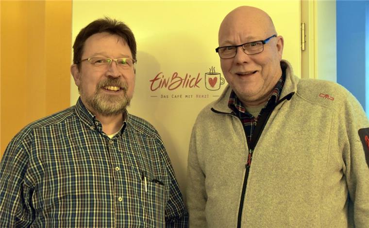 Selbsthilfewerkstatt: Zwei Männer wollen in Sittensen Repair-Café eröffnen Jochen Gessner (links) und Piet van Zeijl möchten ein Repair-Café im „Cafe Einblick“ in Sittensen einrichten.