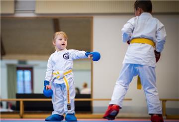 Johanna Wendelken im Karate-Anzug.