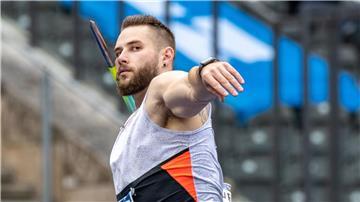 Johannes Vetter aus Deutschland im Wettkampf.