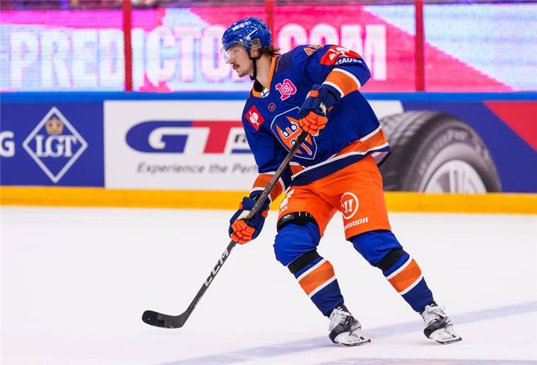 Joose Antonen im CHL-Spiel mit Tappara Tampere gegen die Rouen Dragons.