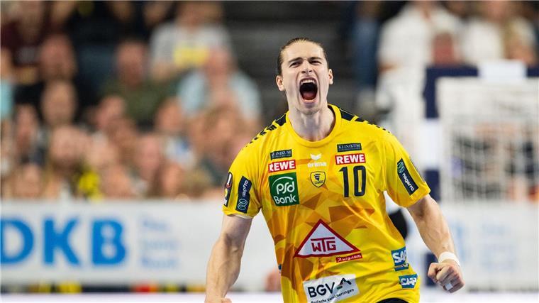 Meisterkampf und Knorr-Abschied: Der letzte HBL-Spieltag Juri Knorr trägt ein letztes Mal das Trikot der Rhein-Neckar Löwen.
