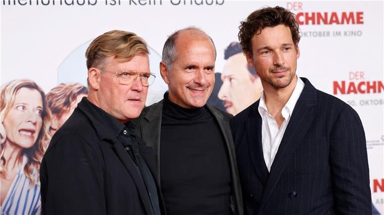 Justus von Dohnanyi, Christoph Maria Herbst und Florian David Fitz sind im Dezember in „Der Spitzname“ wieder zusammen auf der Leinwand zu sehen. (Archivfoto)