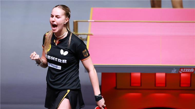 Kämpferisch trotz WM-Aus: Deutschlands Tischtennis-Hoffnung Annett Kaufmann.