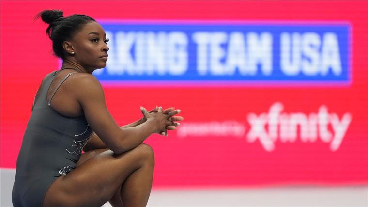 Turn-Star Biles gewinnt Mehrkampf bei Olympia-Ausscheidungen Kam beim Mehrkampf bei den US-Trials auf 58,650 Punkte: Simone Biles.