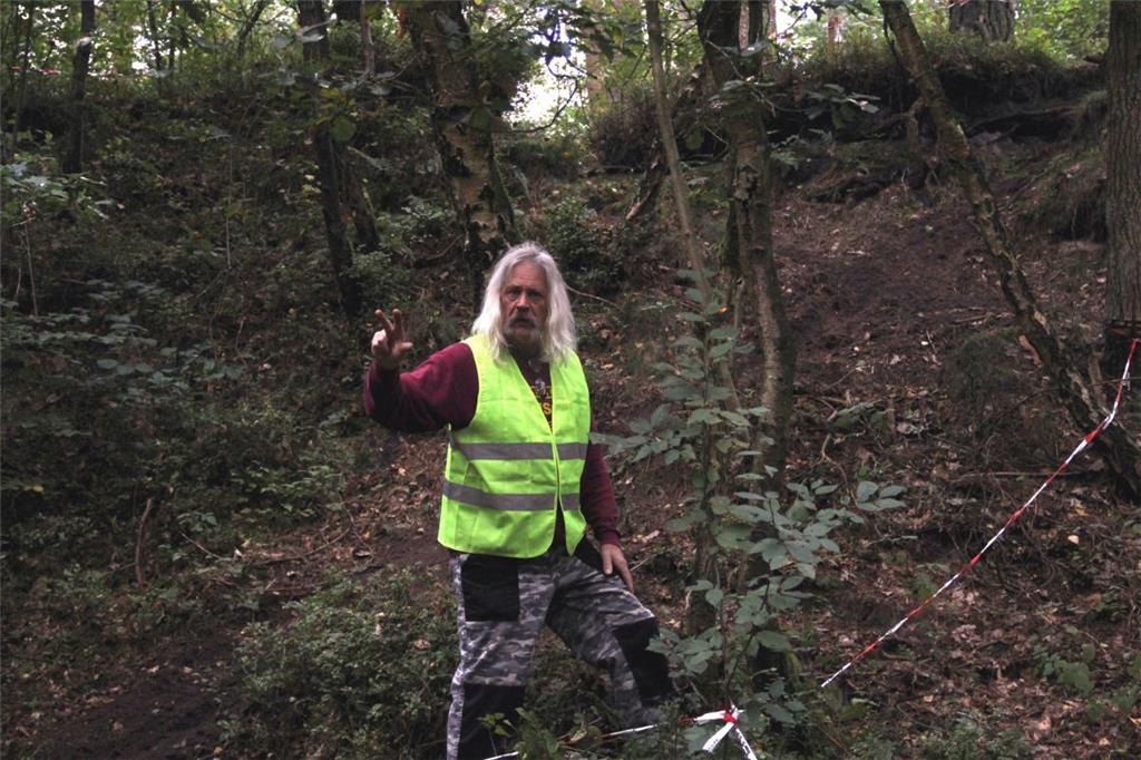 Kampfrichter Andreas Weber in der Sandkuhle.