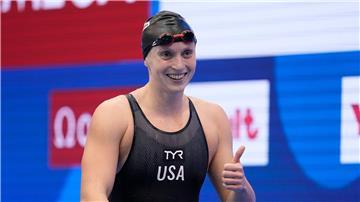 Katie Ledecky unterbot ihre fast neun Jahre alte Bestmarke. (Archivbild)