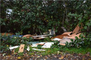 Kein schöner Anblick: Illegale Müllentsorgung am Seenpark.