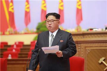 Kim Jong Un beim Kongress der Arbeiterpartei.