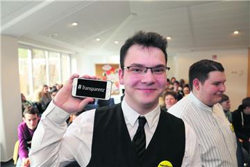 Kjell-Lucca Reichardt (18 Jahre) aus Stubben: &quot;Alles was auf dem Jugendforum passiert, ist transparent. Jeder sieht alles. Das würde ich mir auch für die Politik wünschen.&quot;