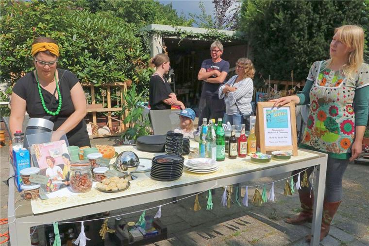 Klare Absage an die  Wegwerfmentalität: Mit  "Tante Billie" wurde in Zeven ein Kaufhaus der anderen Art eröffnet.  