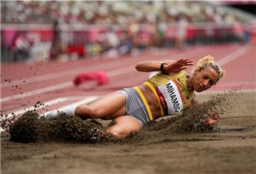 Leichtathletik: Olympia, Weitsprung, Frauen, Finale im Olympiastadion. Malaika Mihambo aus Deutschland in Aktion.