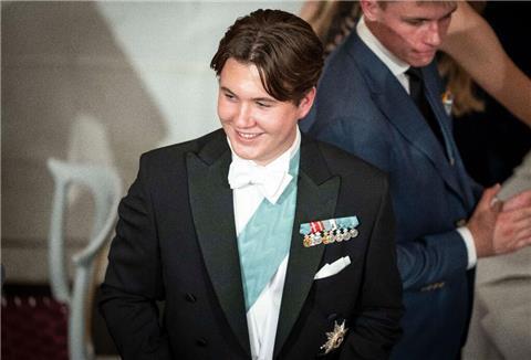 Kronprinz Christian ist als Stellvertreter des Staatsoberhauptes zum Einsatz gekommen.
