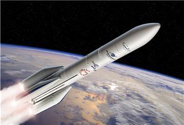 Künstlerische Darstellung der «Ariane 6». Die neue europäische Trägerrakete hätte eigentlich schon Ende 2020 erstmals abheben sollen, unter anderem wegen der Corona-Pandemie wird sich der Start nun wohl bis 2022 verzögern.