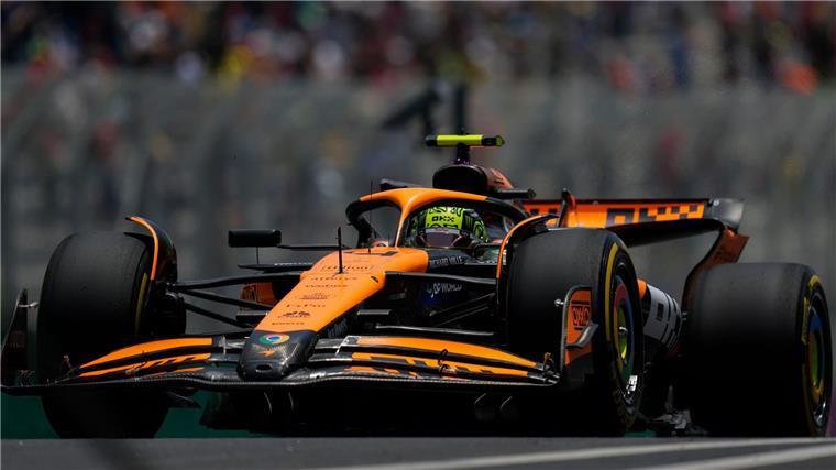Lando Norris fährt auf Startplatz zwei.