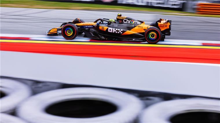 Lando Norris fährt die Topzeit im dritten Training.