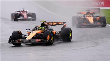 Lando Norris führte nur kurz vor Oscar Piastri.