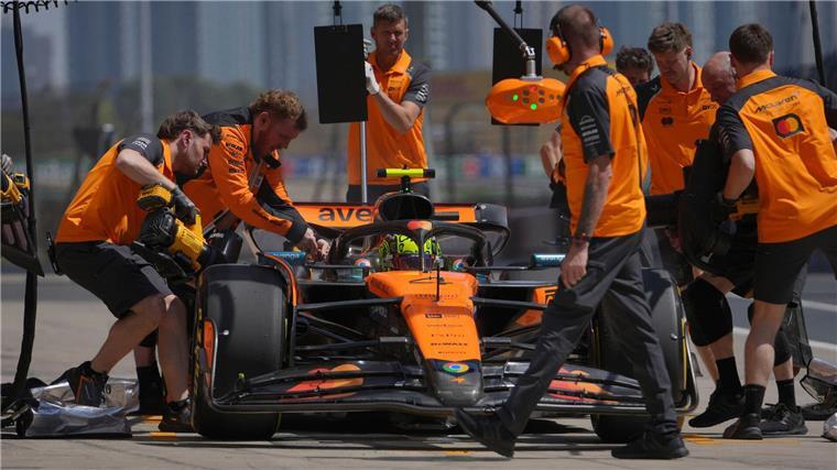 Lando Norris muss seine WM-Führung in China verteidigen.